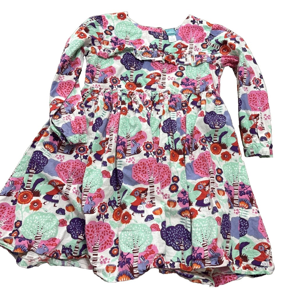 Little Miss Marmalade Girls Little Red Riding Hood Print L/S Dress Sz 8